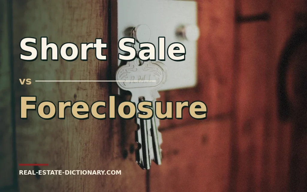 Short Sale vs Foreclosure — Real Estate Dictionary comparison